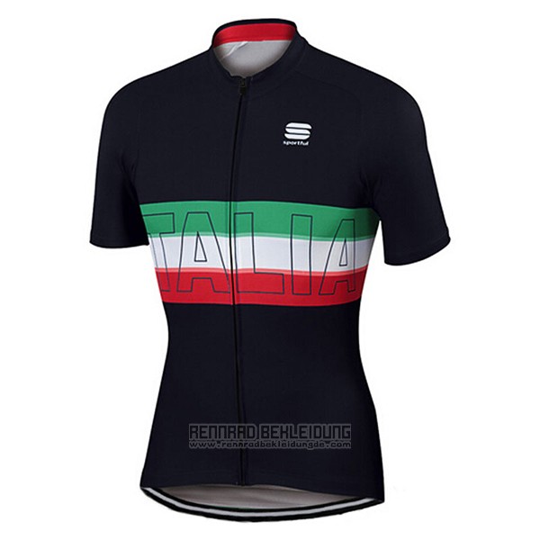 2017 Fahrradbekleidung Sportful Champion Italien Trikot Kurzarm und Tragerhose